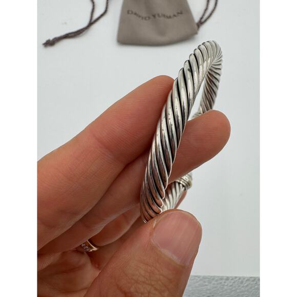 David Yurman 7mm Classic Cable Bracelet in Sterling Silver - Picture 11 of 14